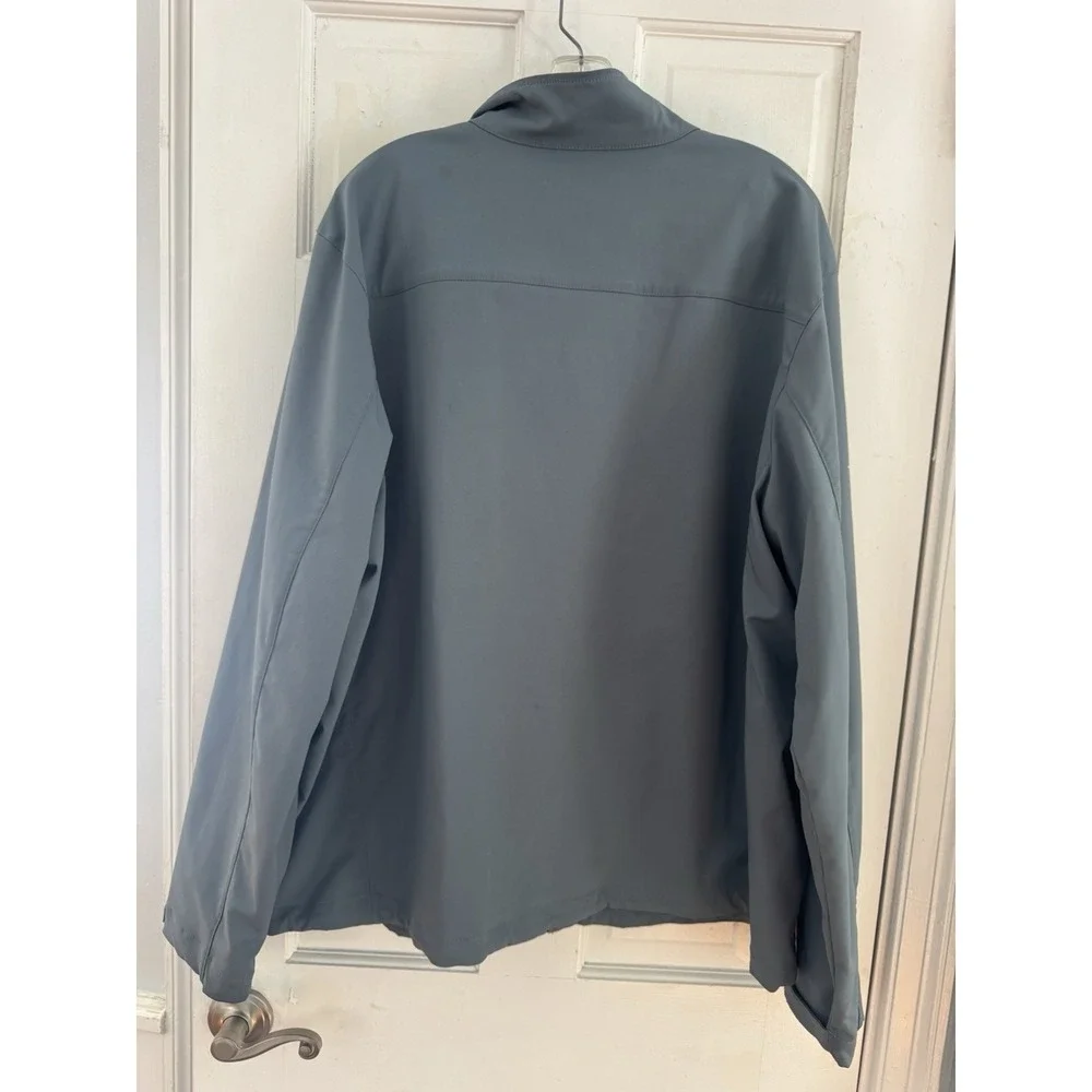 Eddie Bauer Men's‎ 2XL Softshell Jacket Full Zip Blue Gray Outdoor